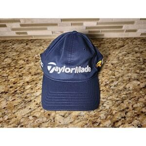 Taylormade Hat Golf Cap Adjustable Strapback Mens Adult Navy Blue